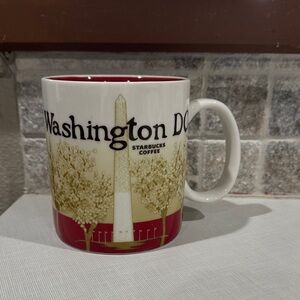 Starbucks Washington DC Mug 2011 - Red and Gold Design
